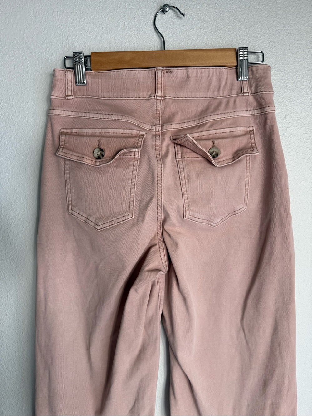 Spanx Muave Twill Cropped Wide-Leg Pants - Picture 6 of 12